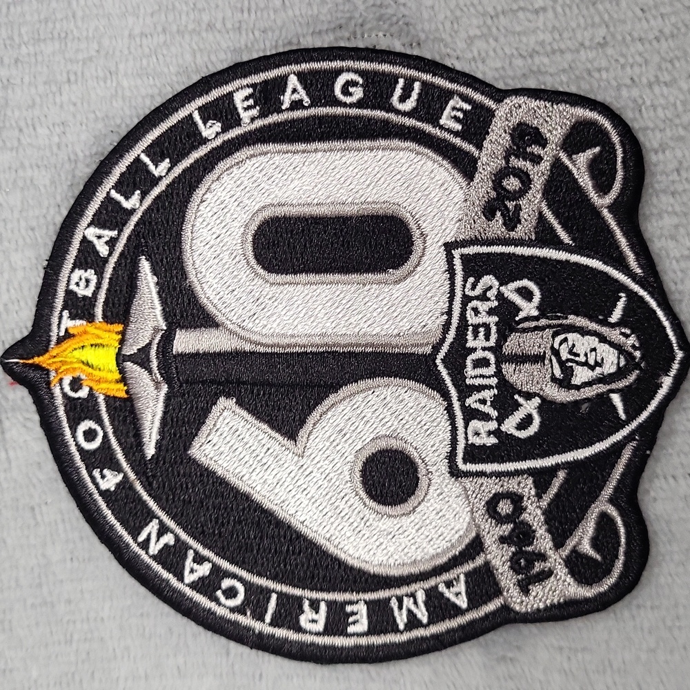 NWOT NFL Raiders 60-Year Anniversary Iron-On Patch